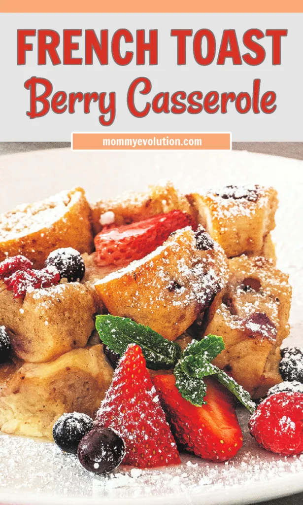 Berry French Toast Casserole combines berry-flavored bagels, fresh berries and a rich custard with a buttery crumble topping for a delicious make-ahead breakfast casserole.