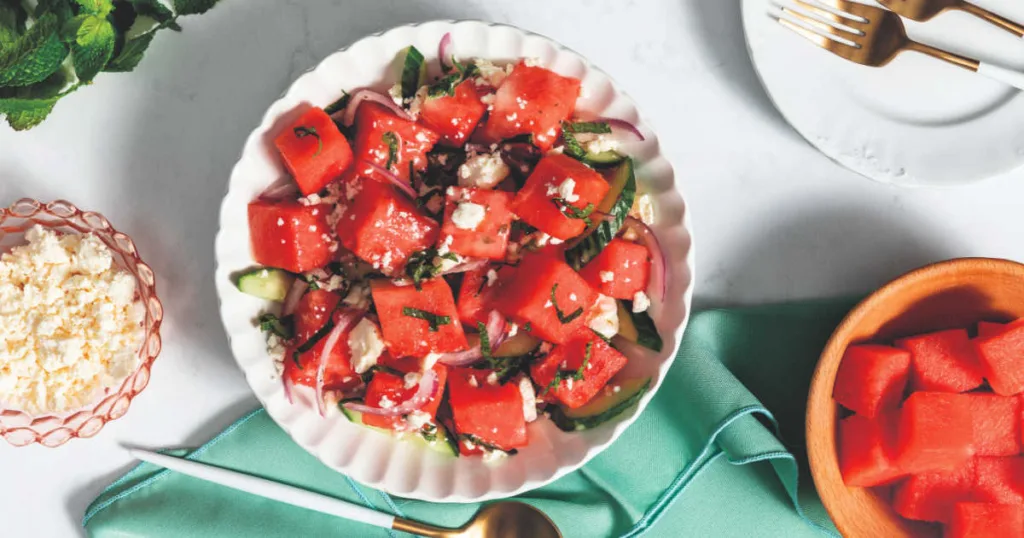 These pairings make Watermelon Salad with Feta and Mint perfect for summer picnics, brunches, or casual gatherings.
