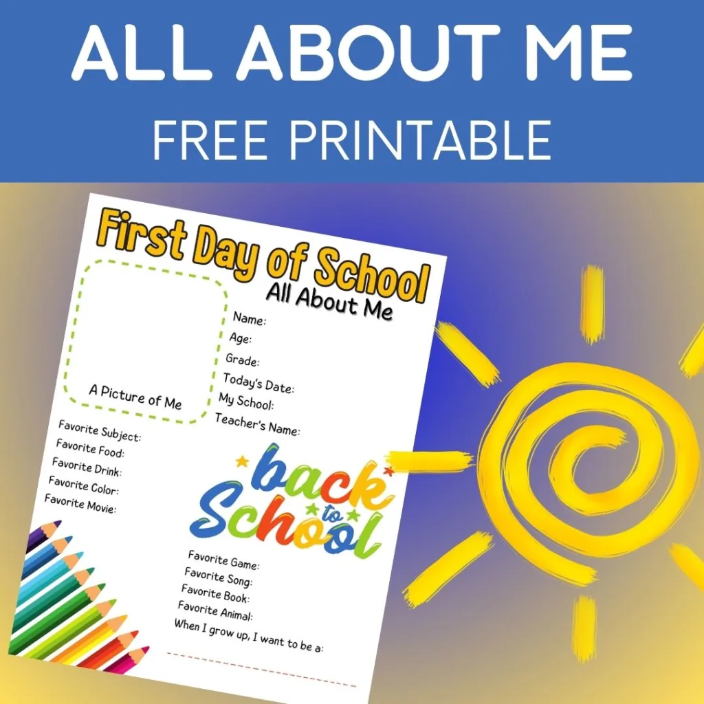 Start the school year with a fun activity that helps children share who they are while creating a keepsake you'll treasure for years to come.