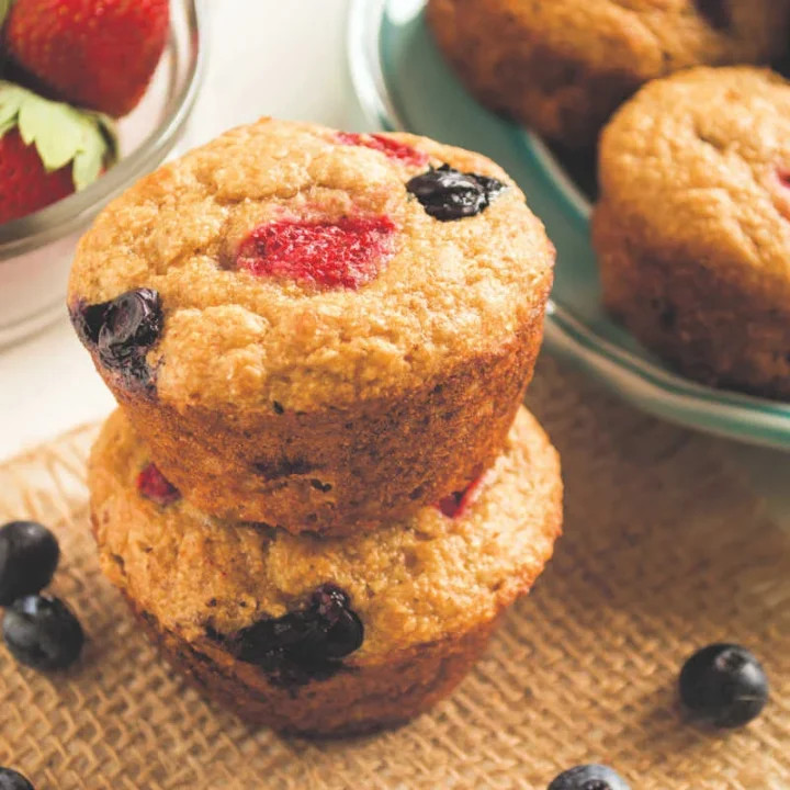 Strawberry Blueberry Muffins