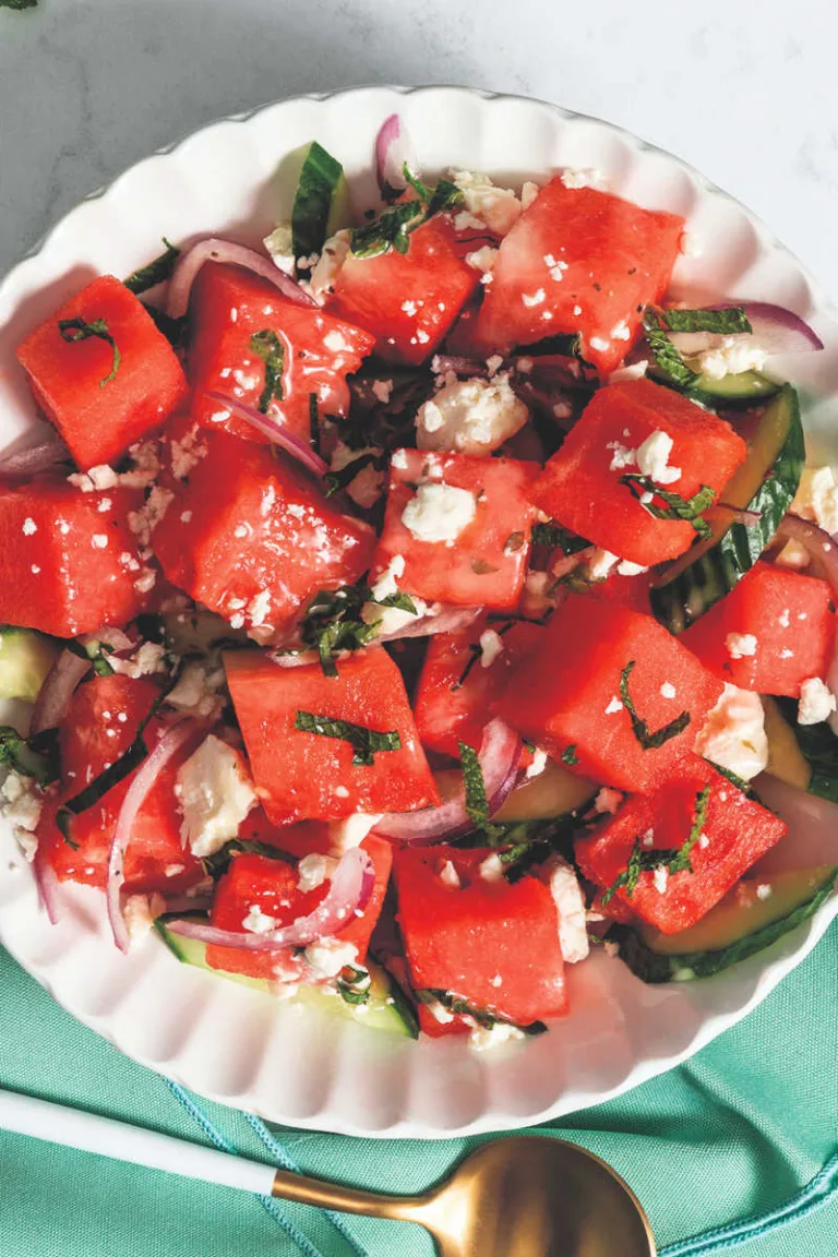 Watermelon Salad with Feta and Mint