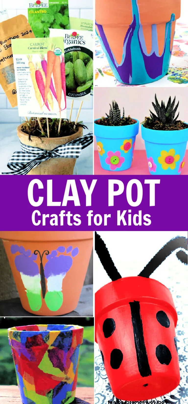 Clay pot crafts for kids