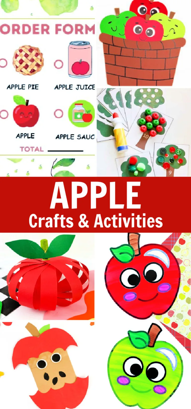 Easy Apple Crafts and Activities for Kids