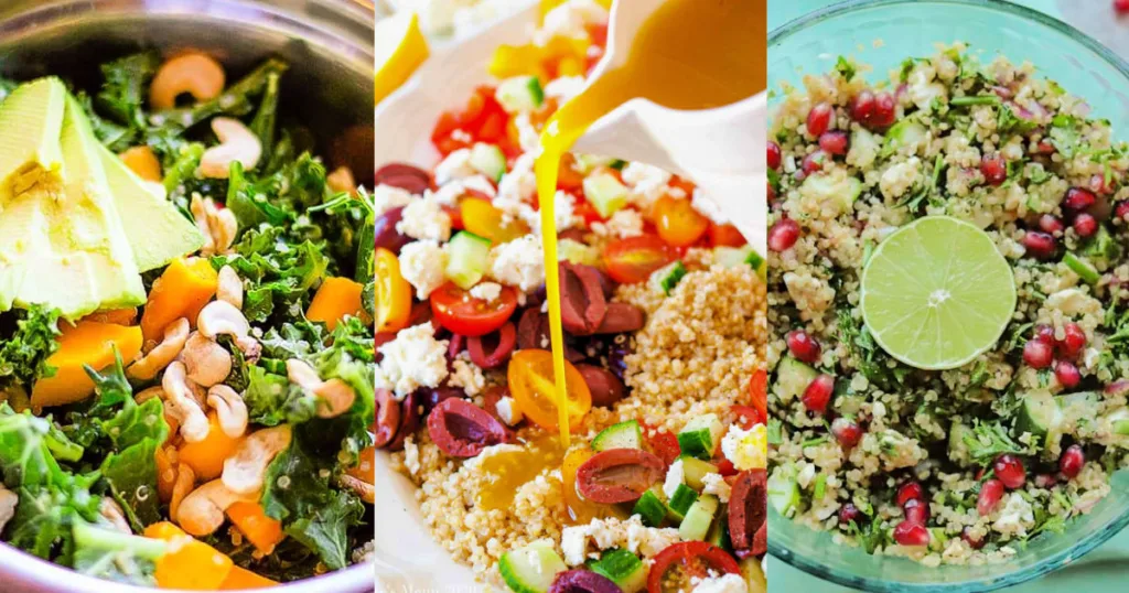 These quinoa salad recipes combine fresh ingredients with hearty quinoa to create flavorful dishes that are satisfying, colorful and easy to enjoy any time of day.