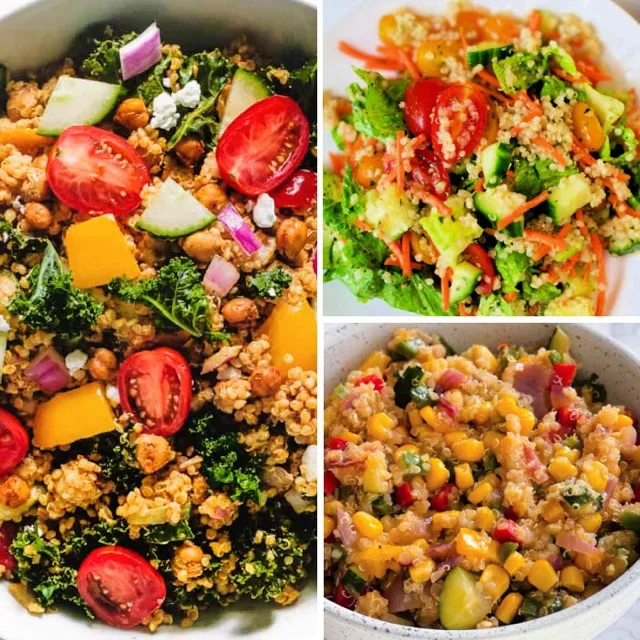 Light, fresh and packed with texture, quinoa salads pair well with flavorful proteins and simple sides that complement their wholesome ingredients.