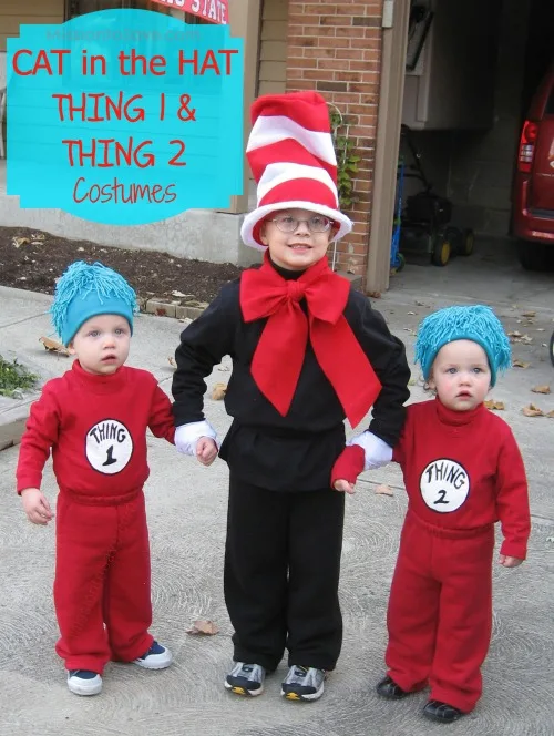 Image for Dr. Seuss Cat in the Hat and Thing 1 and Thing 2 Costumes
