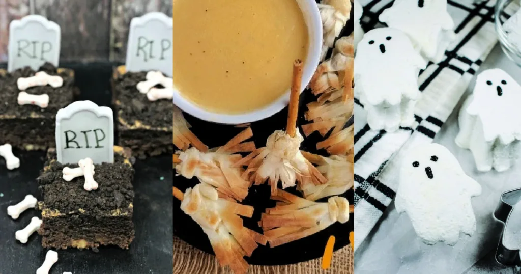 These Halloween party foods combine spooky creativity with delicious flavors, making them a fun and festive addition to any celebration.