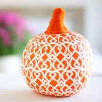 Image for Decorate a Fake Pumpkin Using a Paper Napkin