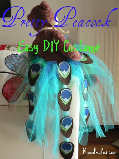 Image for Pretty Peacock Easy DIY Tutu Costume