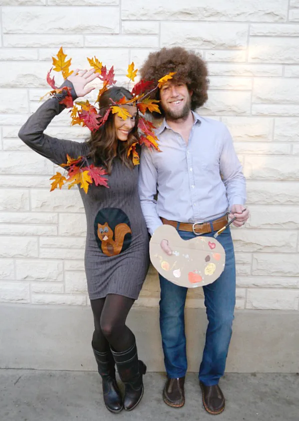 Image for Bob Ross Couples Costume