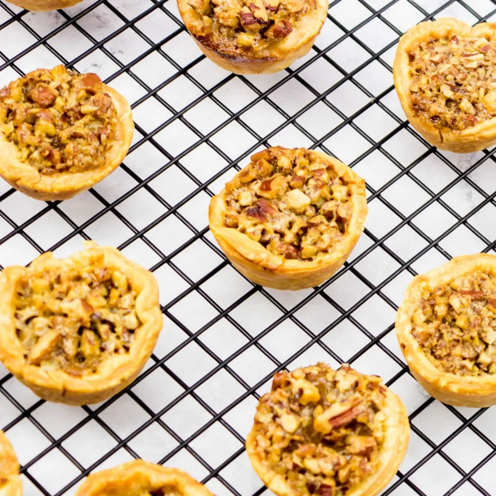 Mini Pecan Tarts are perfect for holiday desserts, gatherings or cozy treats.
