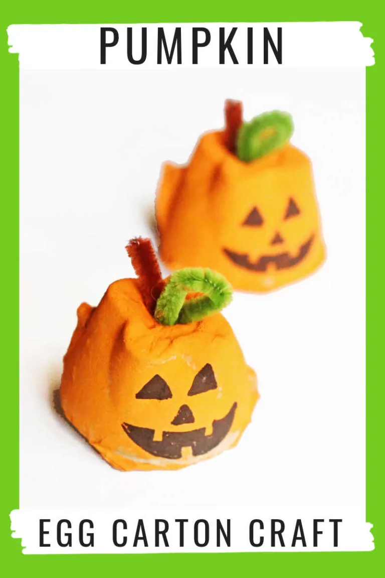 Egg Carton Pumpkins
