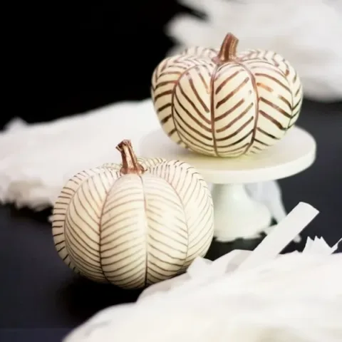 Image for Make Herringbone Mini Pumpkins for Fall Decor