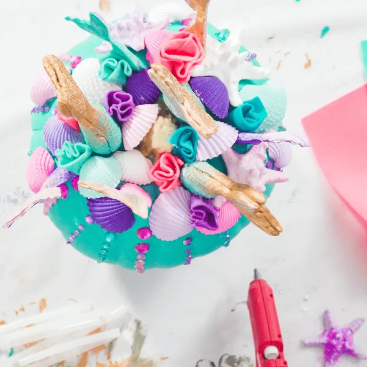 Image for DIY No-Carve Mermaid Pumpkin