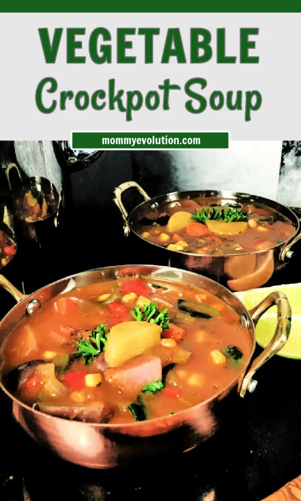 Slow Cooker Vegetable Soup combines colorful vegetables, Italian seasoning and a light tomato broth into a hearty, comforting soup that cooks gently until everything turns tender and flavorful.