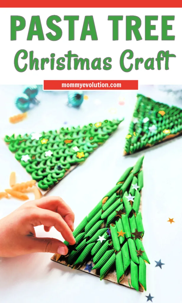 Create festive, textured art with this Pasta Christmas Tree Craft for kids that transforms simple pasta and cardboard into a colorful holiday masterpiece kids will love.